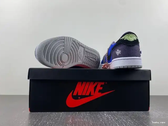 Rep Husky DZ7292-420 Retro Jordan Williamson 1 Low Zion Voodoo OG 0613